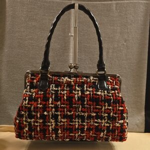 Patricia Nash Tweed Handbag EUC